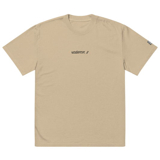 undercvr. // classic t-shirt. // (KHAKI W/ BLACK LOGO)