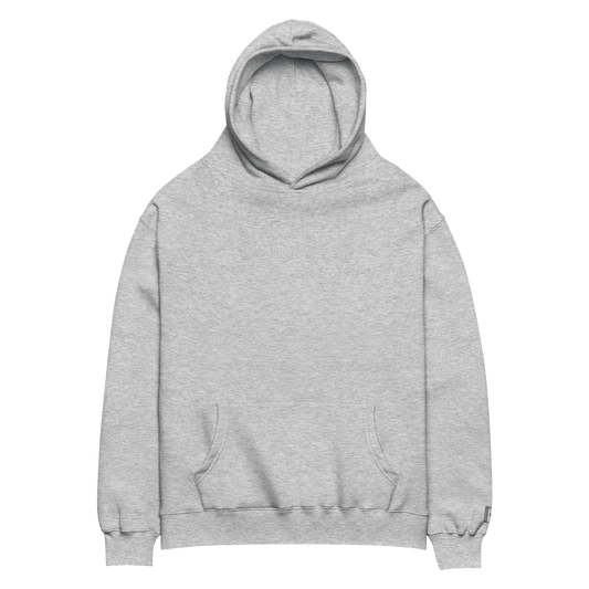 undercvr. // classic hoodie. // (GREY W/ WHITE LOGO)